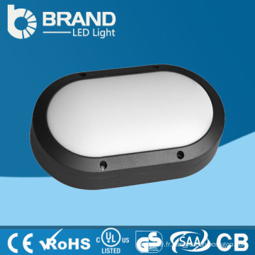 Lumière ovale en aluminium Bulkhead IP44 Intérieur LED Bulkhead Light, CE RoHS